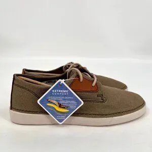 Clarks Gereld Tie Casual Shoes Size 8M Olive Textile Lace Up Ortholite Comfort Clarks | Shoes | Clarks Gereld Tie Casual Shoes Size 8m  main image 2
